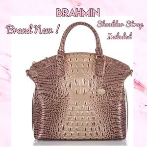 Brahmin Duxbury  Melbourne Large Satchel Latte